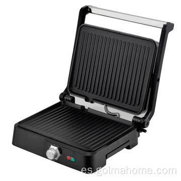 4 rebanadas Contacto eléctrico Grill Panini Maker 180 grados Abrir prensa Parrilla Contacto Parrilla con bandeja de aceite